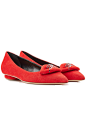 Suede Bolero Suede Ballerina Flat detail 0