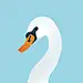 Drawing is hard procreate grain side profile animal bird illustration drawing swan