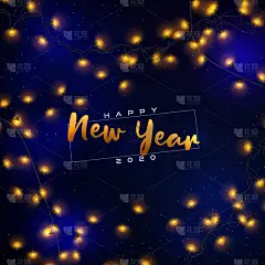 2020,新年前夕,请柬,事件,贺卡,圣诞装饰物,水晶球,照明设备,一月,模板