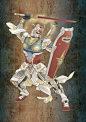 Gundam as an ancient chinese warrior.
