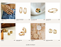 Ecommerce shop cart UI/UX catalog mobile design jewelry Jewellery jewelry store