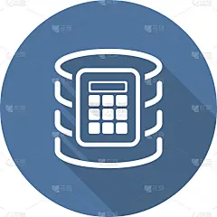 安全数据库图标。平面设计。
