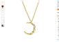 Amazon.com: 925 Sterling Silver Crescent Moon Pendant Necklace for Women Simple Necklace Moon Jewelry Birthday Gifts for Her Bridesmaid Gifts (Gold): Jewelry