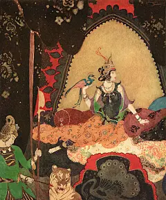 法国画家埃德蒙·杜拉克(Edmund Dulac)插画作品