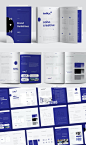 其中包括图片：Brand Guideline Template InDesign