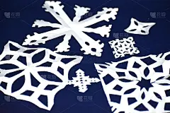 冬季工艺品施工纸雪花