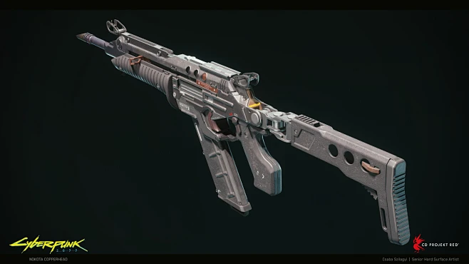 Cyberpunk 2077 - Militech Mk.31 HMG, Csaba Szilagyi : Concept art by ...