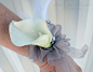 Calla lily wrist corsage Wedding corsage Mother of the bride