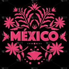 Mexico Floral Composition - Copy Space