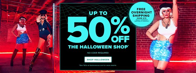 UP TO 50% OFF HALLOW...