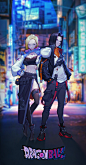 Anime 1565x3000 Android 18 Android 17 Dragon Ball anime anime girls anime boys vertical portrait display street city XHE 1992