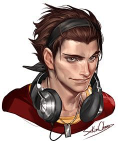 二方白菜采集到cg男头，半身