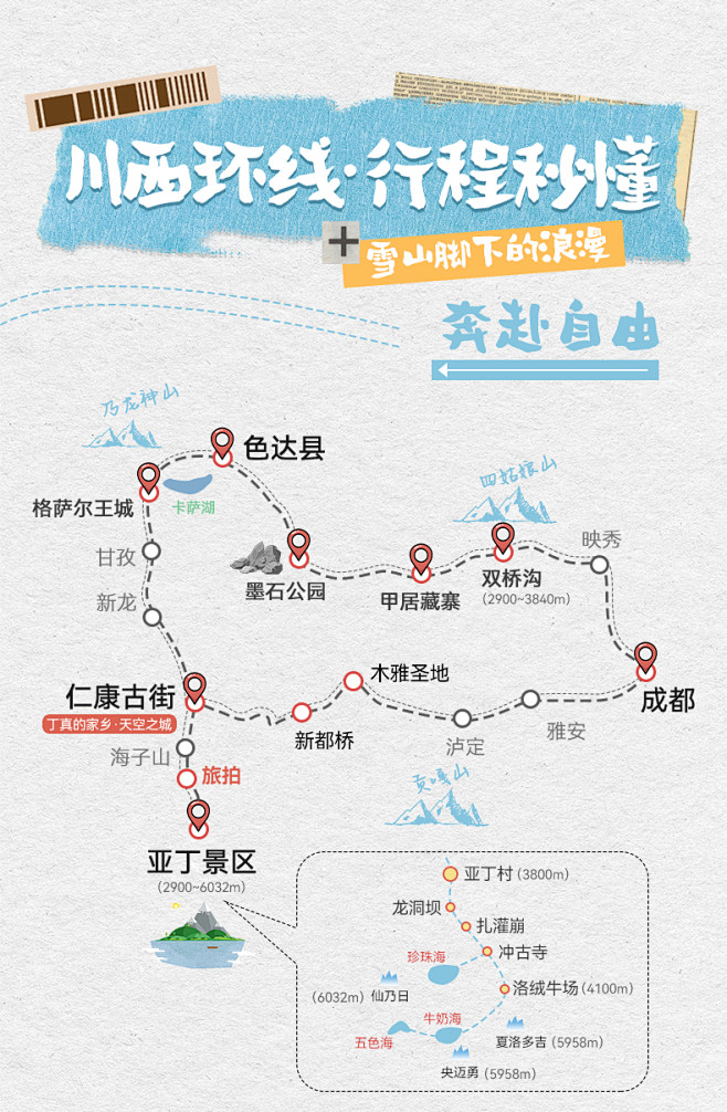 【蜂狂618】成都到色达稻城亚丁7天6晚...