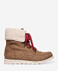 Faux Shearling Hiking Boots仿羊羔绒登山靴