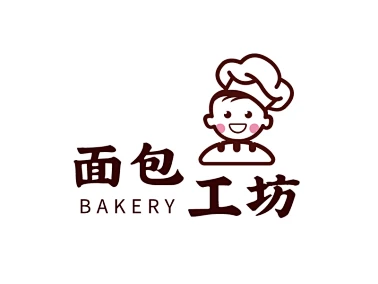 卡通人物厨师美食烹饪图标标志logo设计-花瓣网