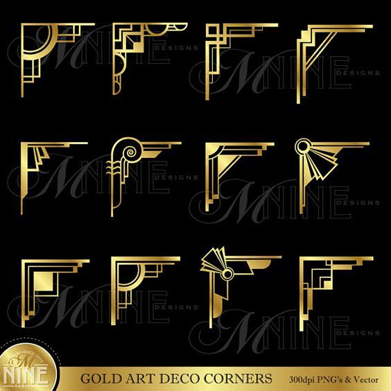 Gold ART DECO CORNER...