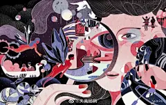 大胆的配色，构图以及点线面的元素组合，校考设计的同学可以参考学习#美术生##遇见艺术#海报超话#国美##鲁美##鲁美设计基础##美术艺考#色彩超话#绘画##手绘##设计##插画##素材##配色# 2北京·飙地美术馆 ​​​​