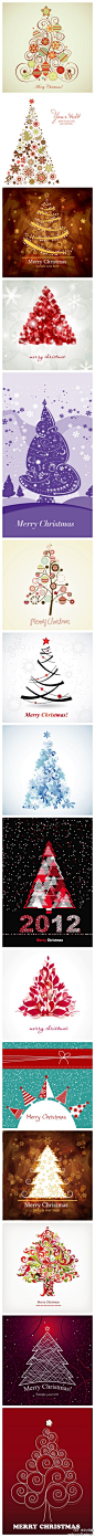 2012圣诞树花纹设计
