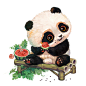 熊猫滚滚[熊猫]“二十四节气.初夏篇”[微风]
立春——迎春花
雨水——梨花
惊蛰——桃花
春分——白玉兰
清明——柳树
谷雨——紫藤
立夏——绣球花
小满——莲花
芒种——向日葵
夏至——西瓜
小暑——鸡蛋花
大暑——椰子树
每一张融入了当季的植物元素，“此生无悔入华夏，来世还在种花家。”#财源“滚滚”来！# 雪娃娃萌宠超话