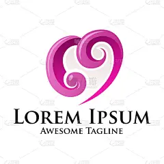 装饰风格的爱或爱心适用于女性时尚行业、情人节、美容、保健等所有女性化、美丽的行业