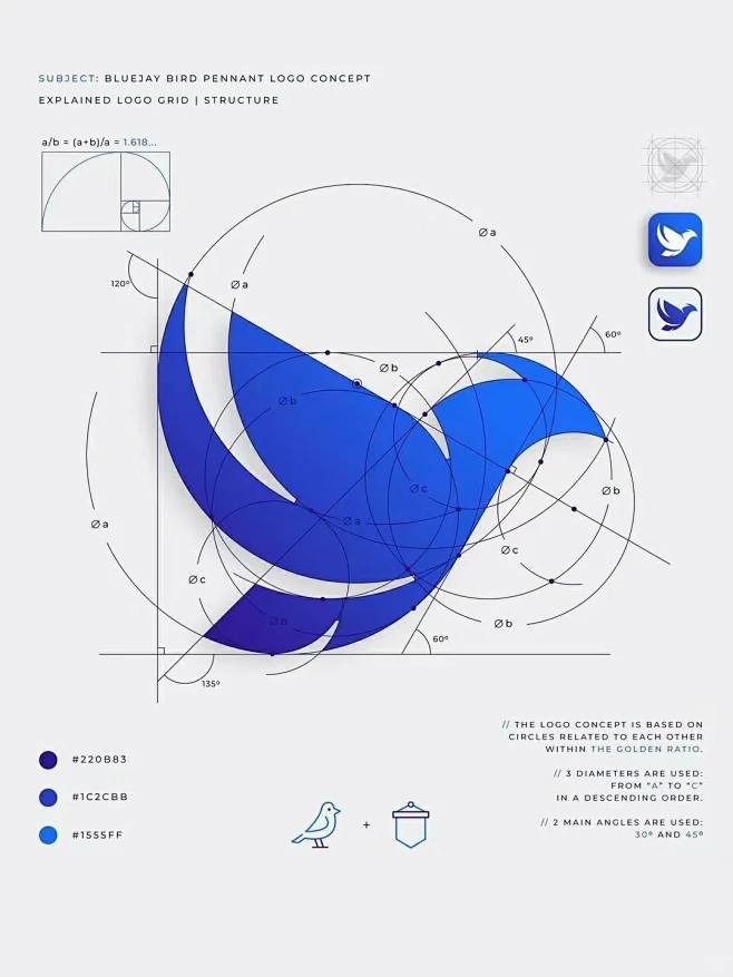 LOGO设计｜一个 LOGO品牌标志如何标准制图