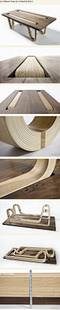 设计师Matt Finder设计的编织造型茶几_拍案设计