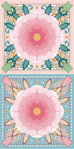 山茶花图案设计-源文件