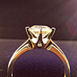 1克拉18K金钻石戒指白金结婚求婚钻戒女婚戒定制铂金Pt950正品