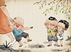 越长大越怀念小时候无忧无虑的生活童年插画