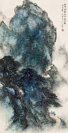 当代_集千一画中自有千千解采集到81著名画家黎雄才山水画作,萧然独往