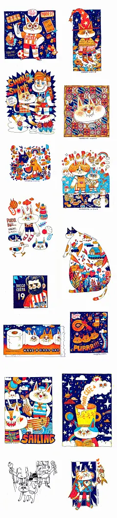 老丁的五月涂鸦-花咪插画其他插画丁...