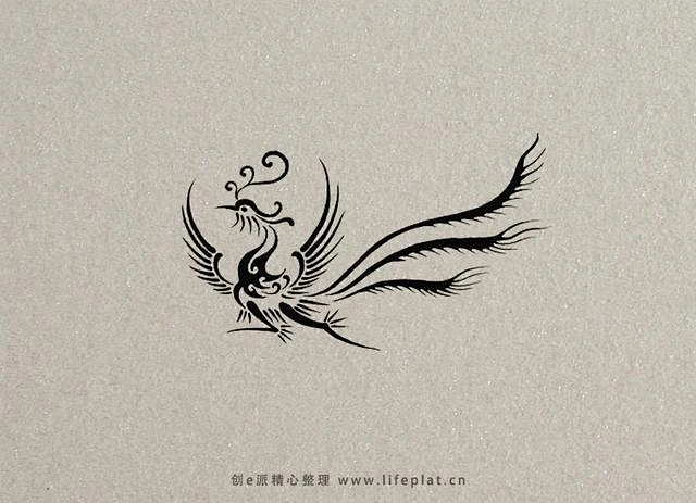 中国古代传说中的瑞鸟——凤凰的纹样图腾-花瓣网