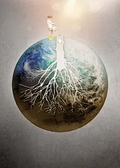 创意保护水资源背景图设计