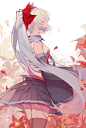 #图片来源于网络# 动漫二次元少女 萌妹子 可爱 唯美 御姐 水手服 猫耳娘 眼镜娘 兽娘