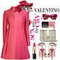 A fashion look from September 2014 featuring Valentino dresses, Valentino coats and Valentino pumps. Browse and shop related looks.