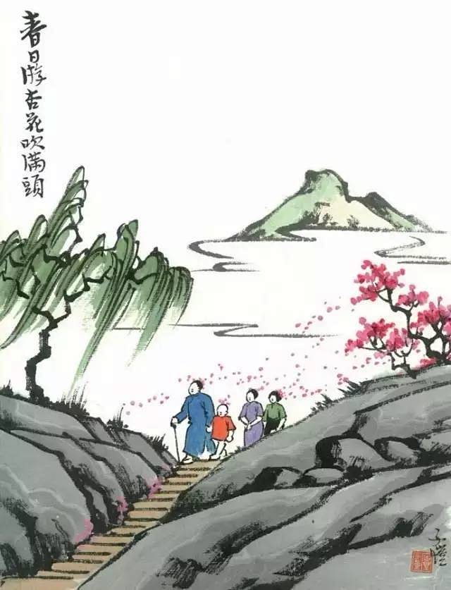 【著名漫画家丰子恺艺术作品欣赏】—— 春...