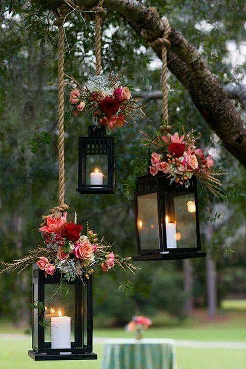 Candles and flowers:...