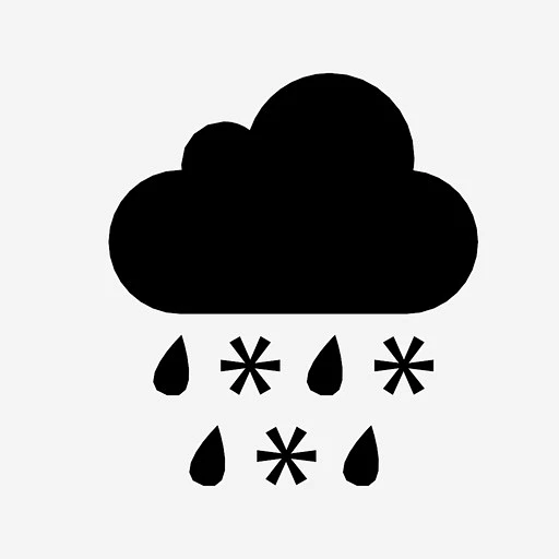雪和雨潮湿天气图标_88ICON https://88icon.com 雪和雨 潮湿 天气 水 雨夹雪 水分 滴 冷 云 气候-花瓣网