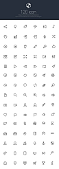 120 Icon set PSD: 