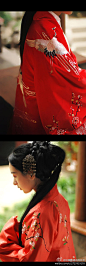 清辉阁的汉服很一直都很精致 一直想订做呢~过春节时一身大红色的才喜庆~//@阮清时: 精致汉服。