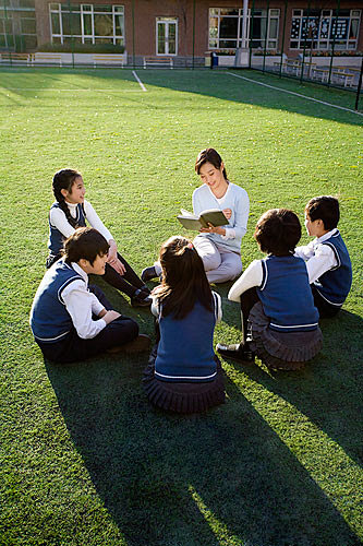 教育,教,庭院,小学生,指导教师_gic...