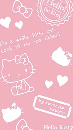 【Hello kitty】粉红心少女梦 kitty也是满满的粉红爱 壁纸@北坤人素材