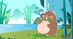 拾汖实业 | 超级IP-竹鼠也卖萌&amp;傻萌~表情包-古田路9号-品牌创意/版权保护平台