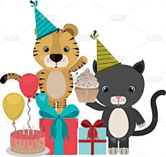 动物,白色,贺卡,可爱的,蛋糕,野生动物,壁纸,农场,节日,庆祝