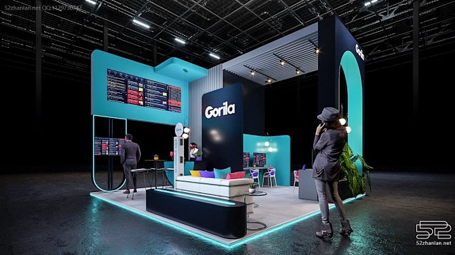 【Gorila】展台设计分享 – 52展览设计-花瓣网