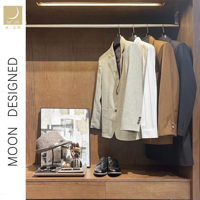 MOON慕空间轻奢样板房衣帽间男士西装衣柜摆件全屋定制展厅装饰品-淘宝网图片_男士衣帽间图片素材-花瓣网