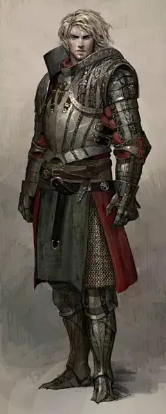【爆款设定】超赞角色服装设计参考-17（骑士）【推荐课程】从零开始学插画，适合新手无压力
O网页链接 ​​​​