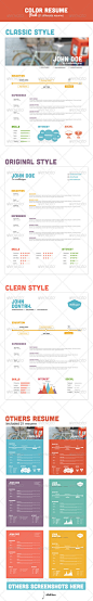 Color Resume Pack - GraphicRiver Item for Sale