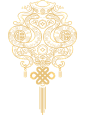 花瓣素材_蛇年春节通用烫金线条蛇纹理组合元素_193721536