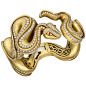 Kieselstein-Cord Gem-Set Snake Bangle